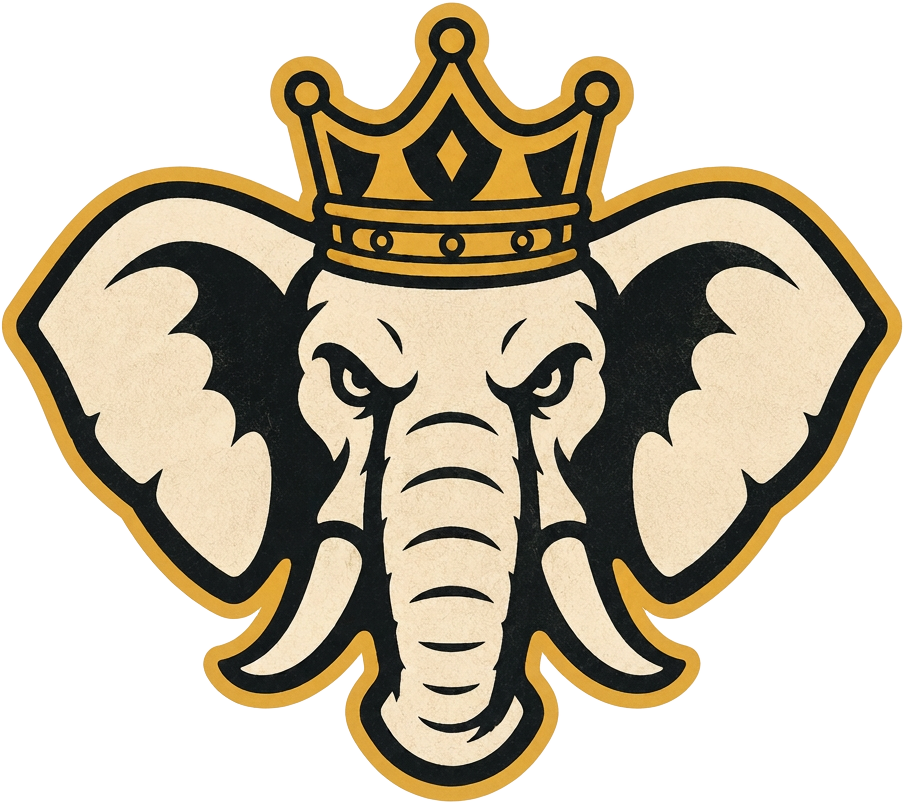 The Remnant Men crowned elephant logo